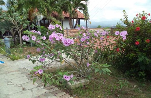 Vista de los jardines de una zona turística de Santiago de Cuba